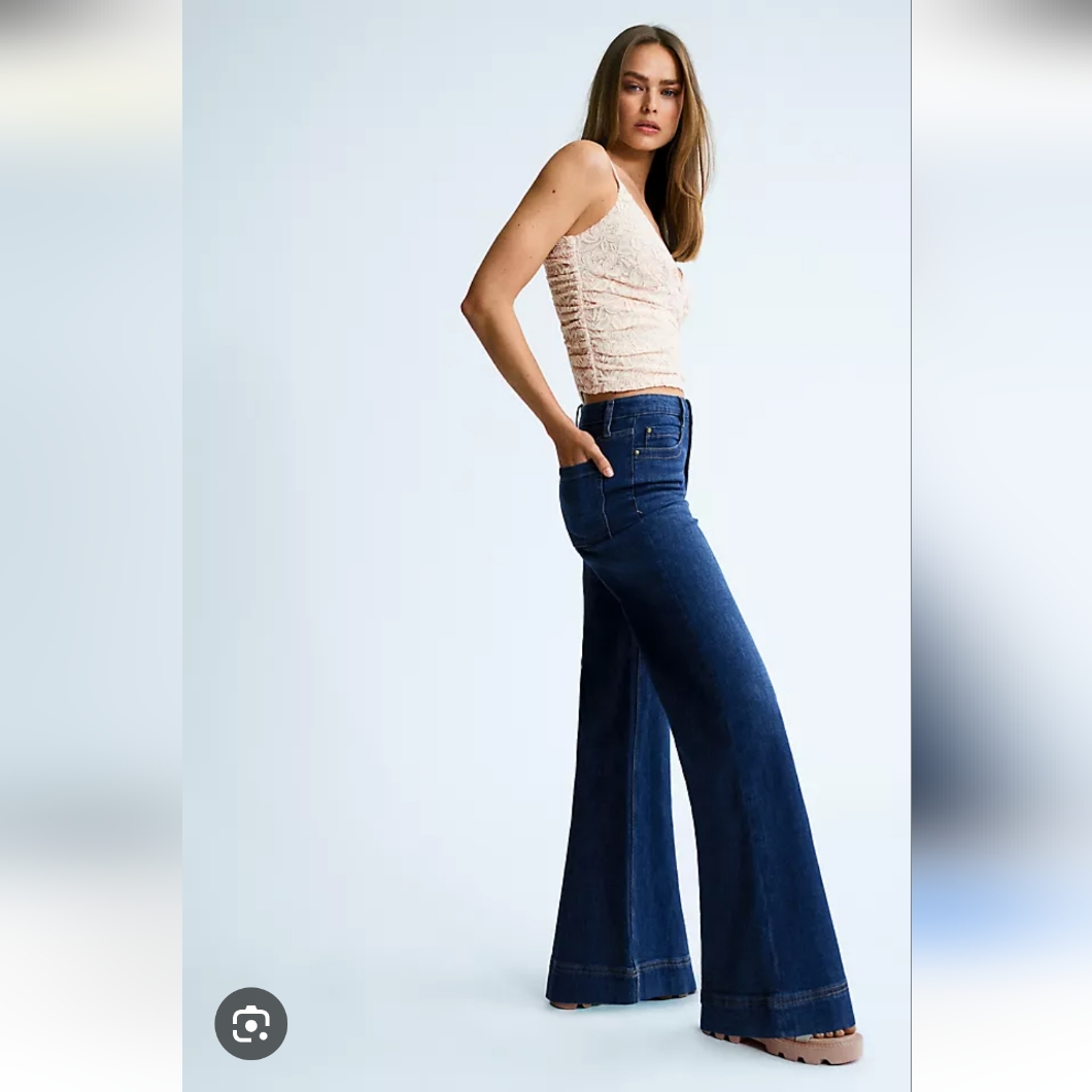 Anthropologie Maeve Jada High-Rise Wide Leg Jeans